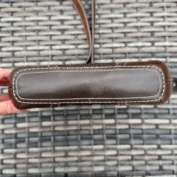 Coach Brown Leather Patchwork Cross Body Bag - Picture 15 of 17